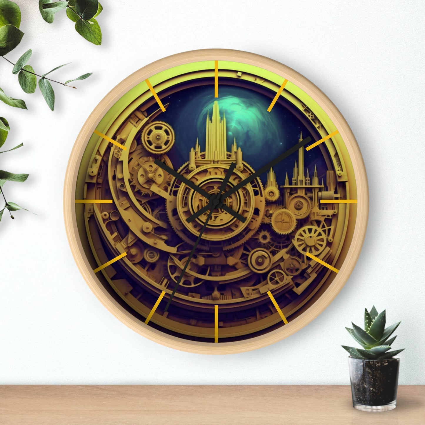 Official primitive store  Primitive Mayan Astro Wall Clock Analogue Printify Home Decor Primitive Mayan Astro Wall Clock Analogue