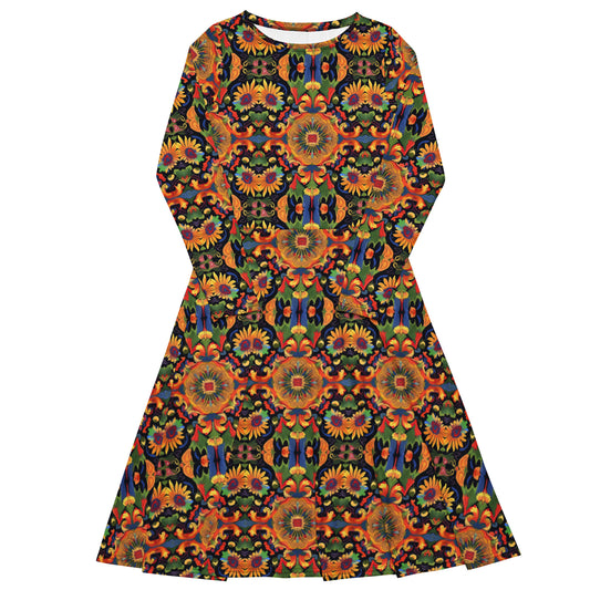 Primtive long sleeve midi dress Official primitive store 