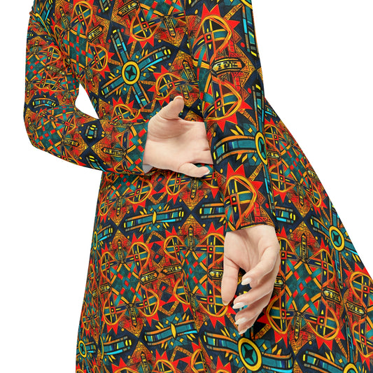 Primitive Women's Long Sleeve Dance Dress AOP) Printify