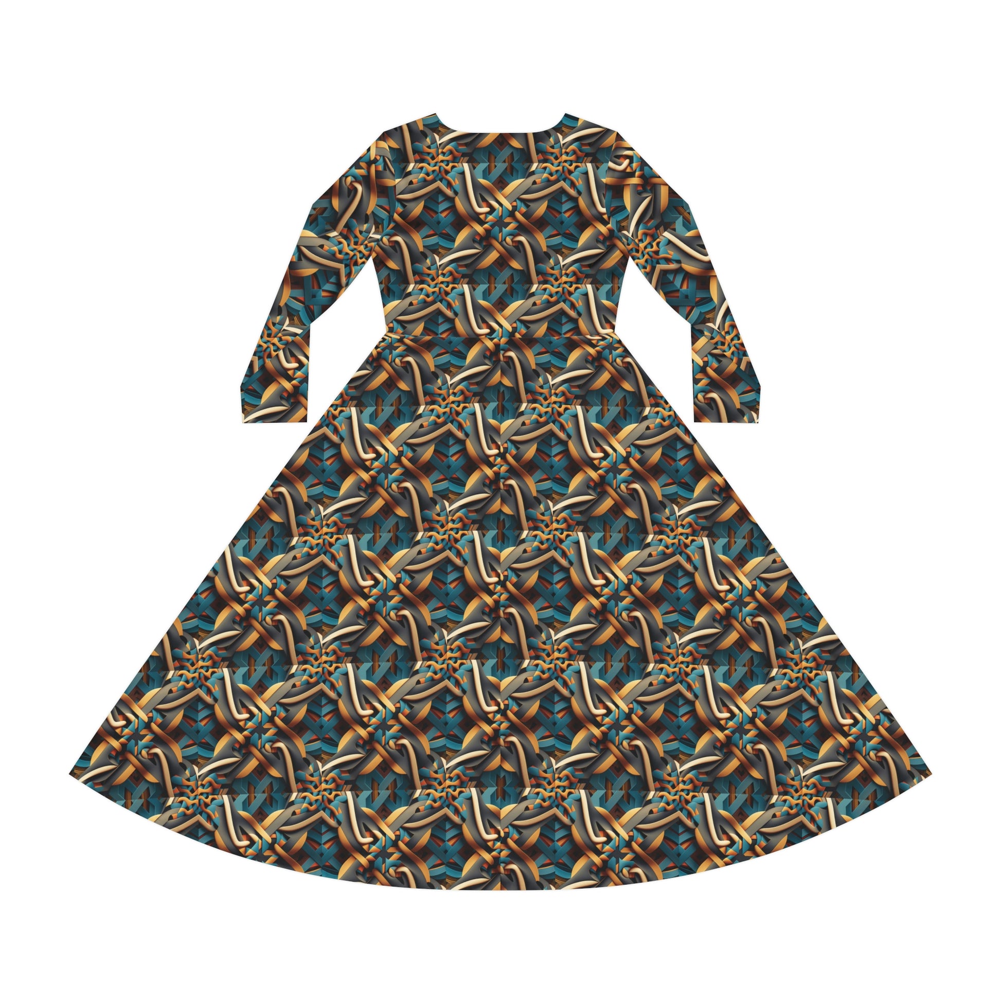 Primitive vabranium waves Women's Long Sleeve Dance Dress - Official primitive store