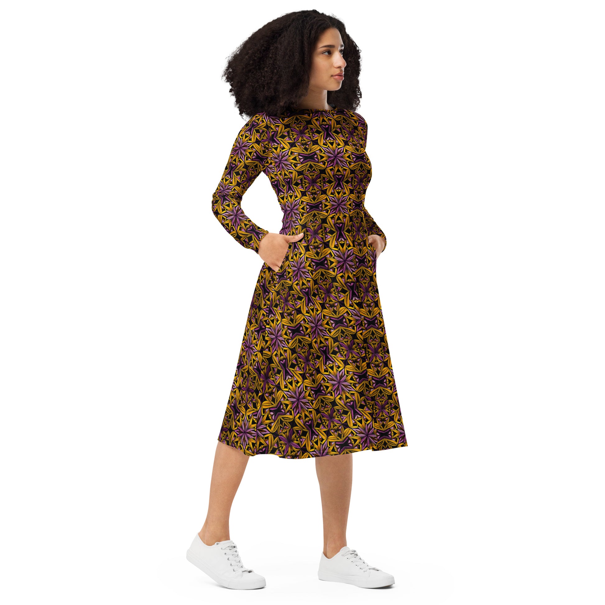 Primitive women long sleeve midi dress - Official primitive store